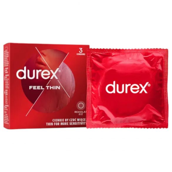 Durex Feel Thin - tõetruu kondoom (3 tk)