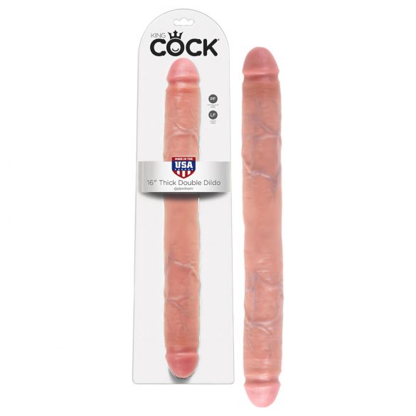 King Cock duo dildo 41 cm - naturaalne