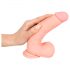 Meditsiiniline sirge dildo (20cm) - naturaalne