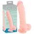 Meditsiiniline silikoondildo (24 cm) - naturaalne