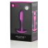 b-vibe Snug Plug 1 - roosa anaalplug sisemise raskusega (55g)