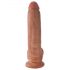 King Cock 23 cm munanditega dildo - pruun