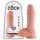 King Cock 8 munanditega dildo (20 cm) - naturaalne