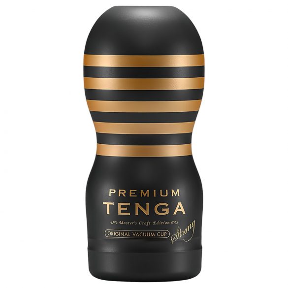 TENGA Premium Strong - ühekordne masturbaator (must)