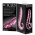 Icicles No. 24 - roosa klaasist ribidildo