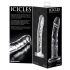 Icicles No. 62 - läbipaistev klaasdildo peenise disainiga