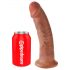 King Cock 9 - tervajalk dildos (23cm) - tume naturaalne