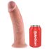 King Cock 10 - võimas iminapaga dildos (25cm) - naturaalne