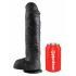 King Cock 11 - suur iminapaga must dildo (28cm)