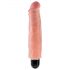 King Cock 7 Stiffy - veekindel, elutruu vibraator (18cm) - naturaalne