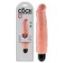 King Cock 7 Stiffy - veekindel, elutruu vibraator (18cm) - naturaalne