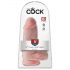 King Cock 9 Lopsakas - iminapaga dildo (23cm) - naturaalne