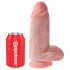 King Cock 9 Lopsakas - iminapaga dildo (23cm) - naturaalne