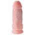 King Cock 9 Lopsakas - iminapaga dildo (23cm) - naturaalne