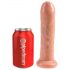 King Cock 7 - elutruu dildo (18cm) - naturaalne