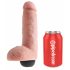 King Cock 8 - elutru spritsiv dildo (20cm) - naturaalne