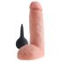 King Cock 8 - elutru spritsiv dildo (20cm) - naturaalne