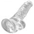 King Cock Crystal 20cm - iminapaga dildo munanditega