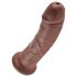 King Cock 20 cm dildo - pruun