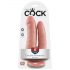 King Cock kaksikpenetraator - tõetruu topeltdildo (naturaalne)