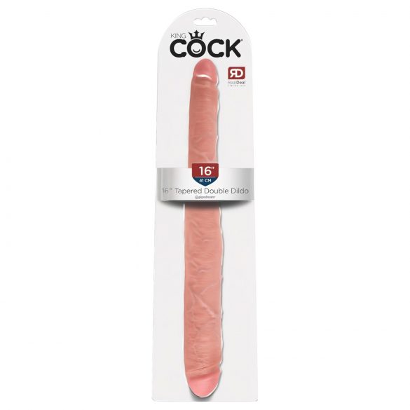 King Cock 16 - elutruu topeltdildo (41cm) - naturaalne