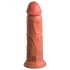 King Cock Elite 20cm iminapaga dildo - tume naturaalne