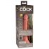 King Cock Elite 7 - raadioga vibraator, 18cm - naturaalne