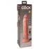 King Cock Elite 9 - iminapaga vibratsioonivarras 23cm - naturaalne