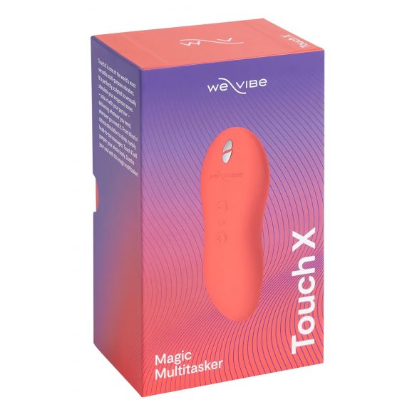 We-Vibe Touch X - akulaadija, veekindel kliitorivibraator (korall)