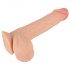 Looduslik nahast dildo - 19cm (naturaalne)