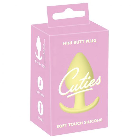 Cuties Mini Anaaltapp - silikoonist anal plug - kollane (3,1 cm)