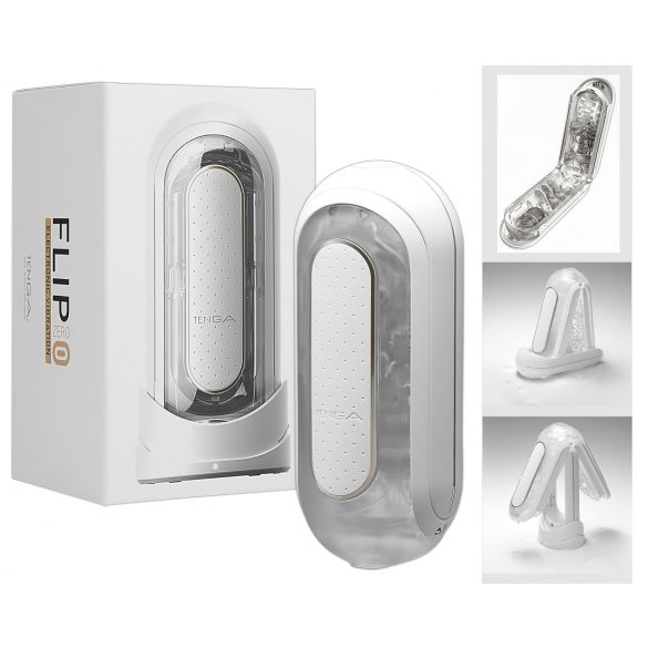 TENGA Flip Zero - vibraator masturbaator (valge)