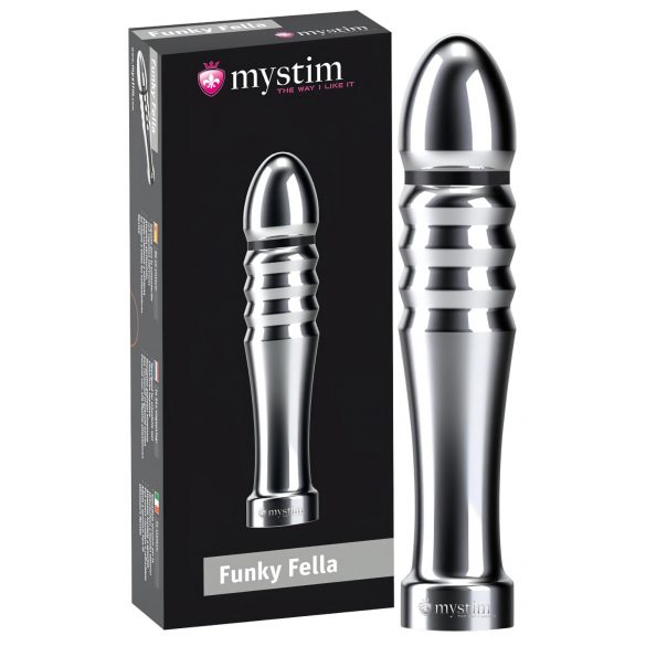 mystim Funky Fella - ribitud elektro dildo