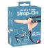 You2Toys - Laetav duo strap-on dildo (naturaalne)