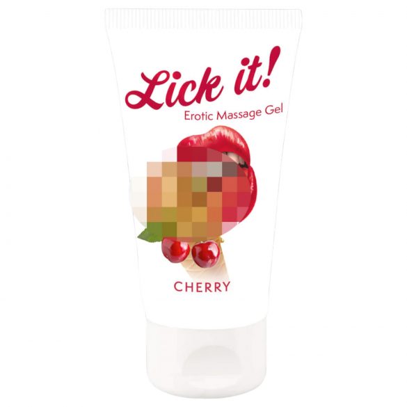 Lick it! - 2in1 söödav libesti - kirss (50ml)