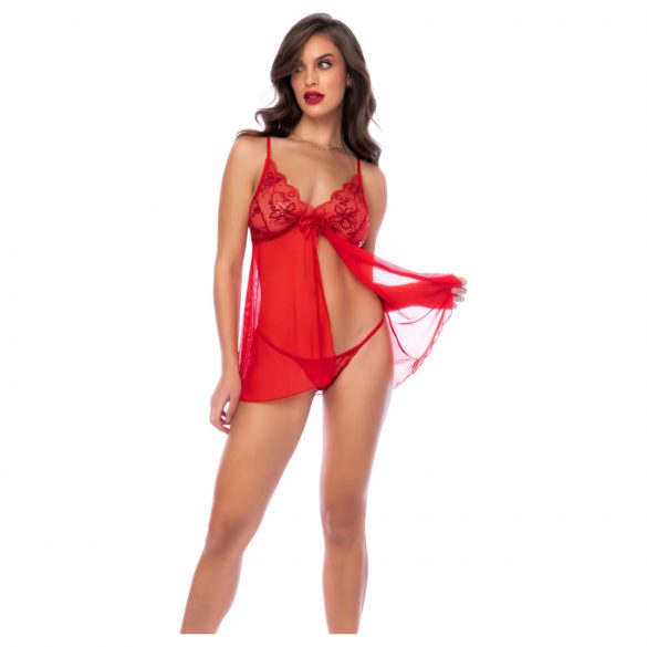 Mapalé - pitsiline babydoll ja stringid (punane) - L/XL