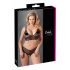 Cottelli Plus Size - peen pitsiline rinnahoidja komplekt (must)