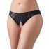 Cottelli Plus Size - pitsiline avatud aluspesu (must)