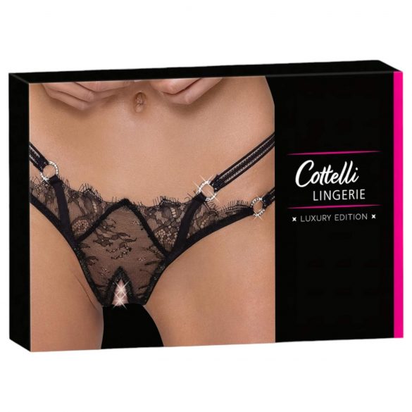 Cottelli - luksuslik avatud stringid (must) - M/L