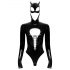 Must Samet - pikkade varrukatega Batwoman body (must) - L