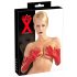 LATEX - pikad unisex kindad (punased) - M