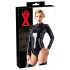 LATEX - pikkade varrukatega naiste body (must) - 2XL