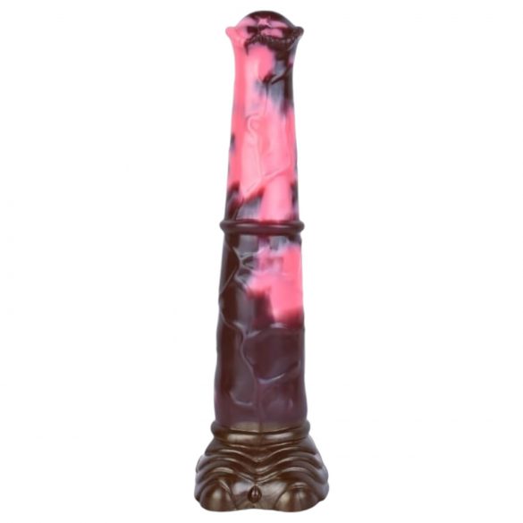 Bad Horse - silikoonist hobumed dildo - 24 cm (pruun-roosa)