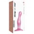 Strap-on-me kumer S - laineline roosa dildo jalaga