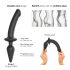 Strap-on-me Swith Poolreaalne XXL - 2in1 dildo (must)