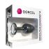 Dorcel Geisha Plug Diamond M - valge kiviga anaalplug (must)