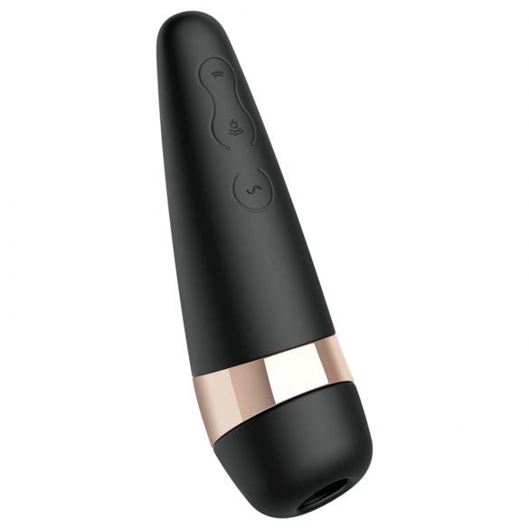 Satisfyer Pro 3+ - veekindel, taaslaetav kliitoristimulaator (must)