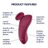 Satisfyer Sexy Secret - nutikas veekindel püksivibraator (punane)