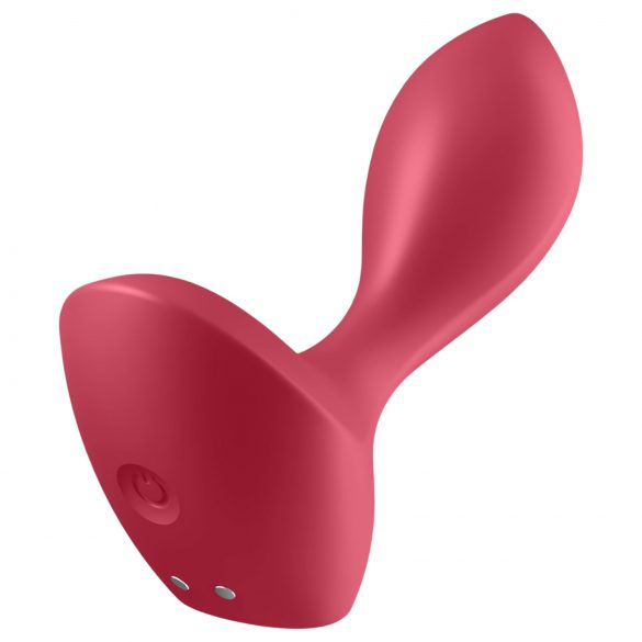 Satisfyer Backdoor Lover - laetav veekindel anaaldildo (punane)