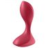 Satisfyer Backdoor Lover - laetav veekindel anaaldildo (punane)